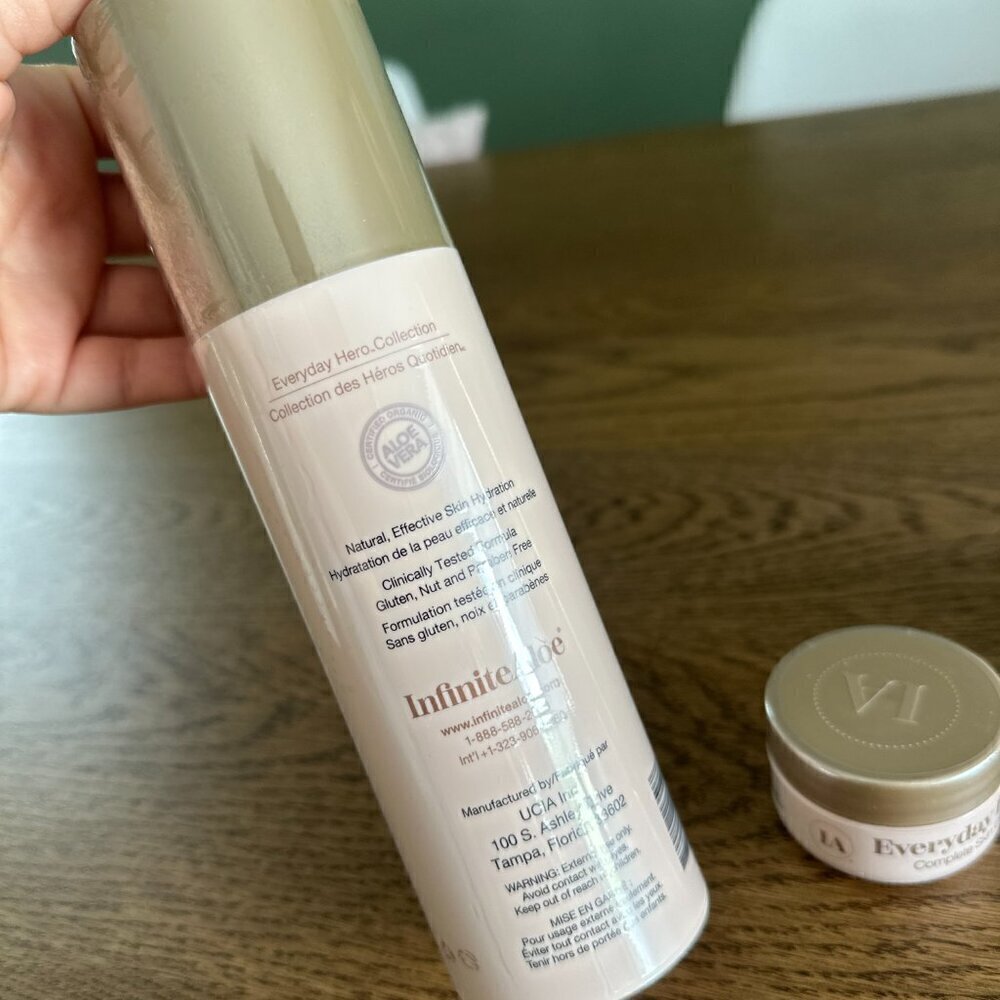 NEW! Infinite Aloe Everyday Hero Skincare Cream 8 OZ+ travel -Original Scent - Picture 3 of 14
